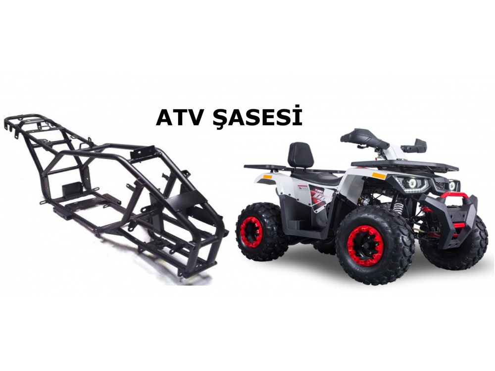 ATV şasesi ve monte edilmiş araç